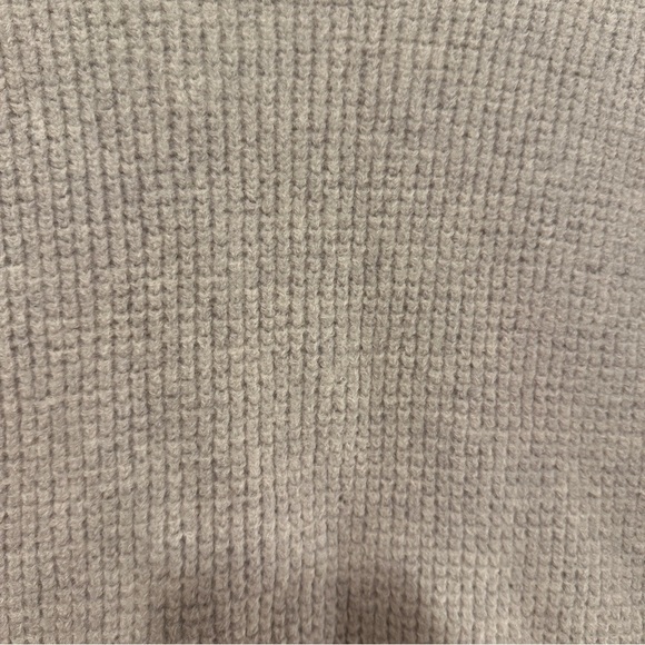 Wilfred Free Beige Waffle Knit Crew Neck Sweater Size XXS Women’s 100% Wool - Picture 6 of 12